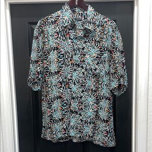 Vibrant Men's Geometric Pattern Shirt